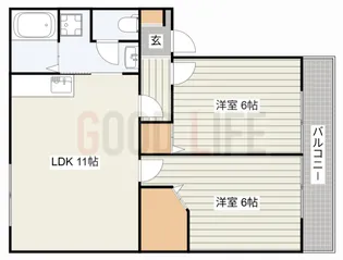 兵庫県加古川市加古川町稲屋【アパート】の間取り