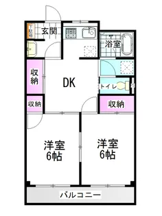 2DKの間取り画像