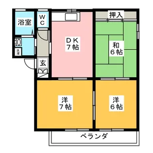 マーブル【2階】の間取り