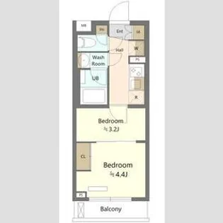 ES-Grande綾瀬【2階】の間取り