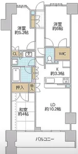 ザ レジデンス水戸【5階】の間取り