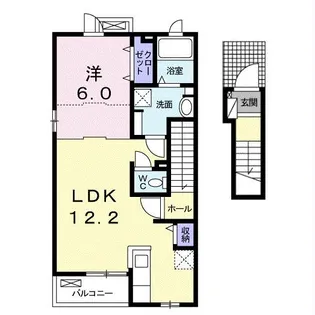 COZY CREST Aの間取り