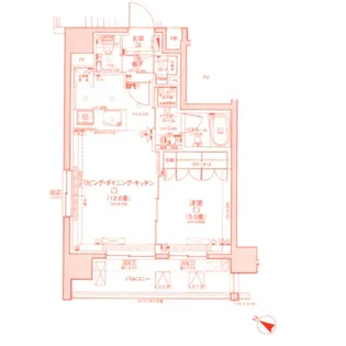 デュオステージ横浜中央【2階】の間取り