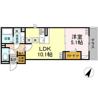 東京都清瀬市野塩5【アパート】の間取り