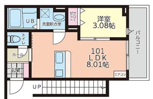 フォリアビレッジ長町南 A【1階】の間取り