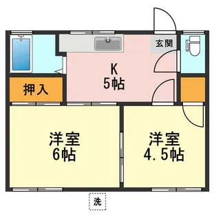 東京都江戸川区西篠崎1【アパート】の間取り