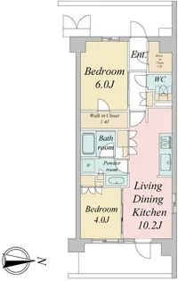 東京都武蔵野市境2【マンション】の間取り