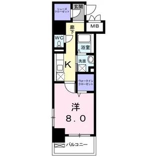 メゾン ラフレシール【6階】の間取り