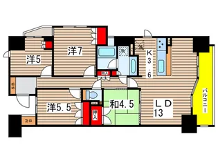 BELISTA八事山【15階】の間取り
