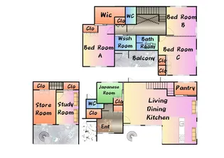 大阪府吹田市千里山西5【一戸建】の間取り