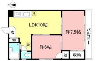 東京都小金井市本町1【マンション】の間取り