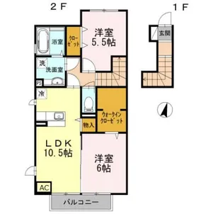 セッテヴィータ【2階】の間取り