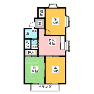 フォーレストハーモニーB棟【2階】の間取り