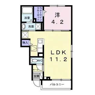 メゾンわかば【1階】の間取り