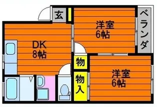 コーポチェリー【1階】の間取り