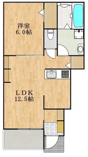 AFC RESIDENCE 豊川伊奈【1階】の間取り