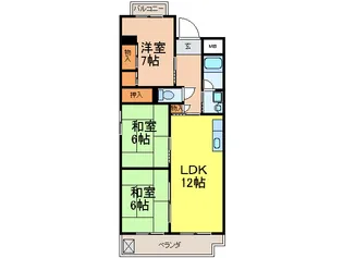 エトワ-ル小松【3階】の間取り