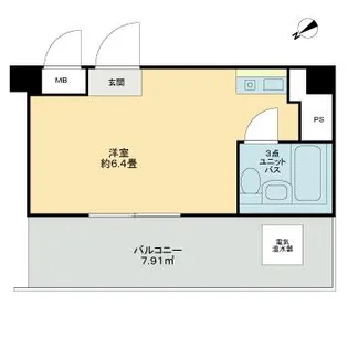 プレジデントハイツ五反田【10階】の間取り