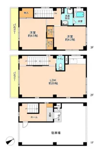 広島県広島市中区江波東1【一戸建】の間取り