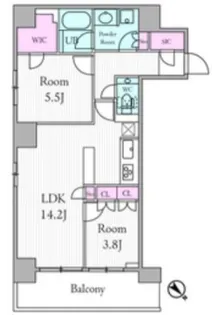 東京都渋谷区鉢山町【マンション】の間取り