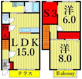 東京都足立区一ツ家4【一戸建】の間取り