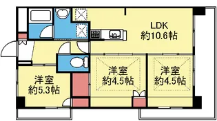 内野ルネスビル【2階】の間取り