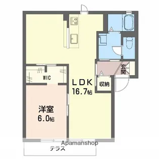 グリーンロード B【1階】の間取り