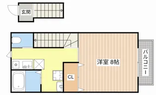滋賀県甲賀市水口町山【アパート】の間取り