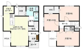 愛知県名古屋市中川区牛立町4【一戸建】の間取り
