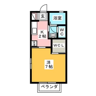 ピースフル・ツチヤ【2階】の間取り