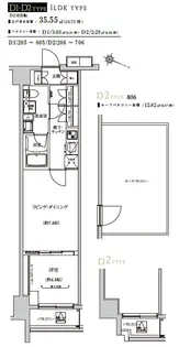 Weave Base -Itabashi Honcho 板橋本町【8階】の間取り