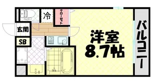 TLRレジデンス本町WEST【6階】の間取り