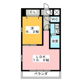 サンシャイン【3階】の間取り