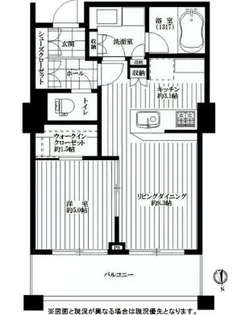 パークコート麻布十番ザ・タワー【15階】の間取り
