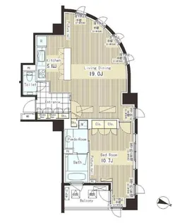 東京都渋谷区恵比寿4【マンション】の間取り