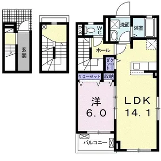 カーサフォレストI【3階】の間取り