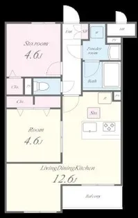 Theios filia【3階】の間取り