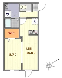マーレ氷川台【1階】の間取り