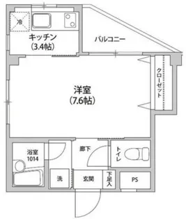 アルモニカ伊勢【3階】の間取り