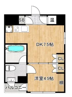 Mスクエア【2階】の間取り