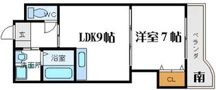 エスト・リーヴル江坂【2階】の間取り
