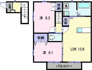 プランドール元町【2階】の間取り