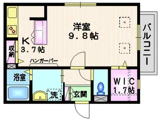 ビラージュ矢口【3階】の間取り