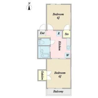 ハイツサワ【1階】の間取り