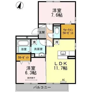 グランシャリオM【3階】の間取り