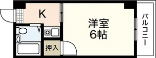 ハイパーク庚午【2階】の間取り