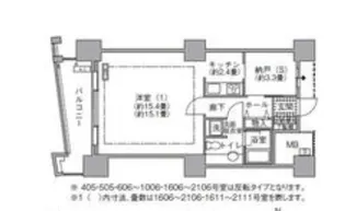 アクティ汐留【7階】の間取り