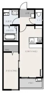 アルバステラ西条【1階】の間取り