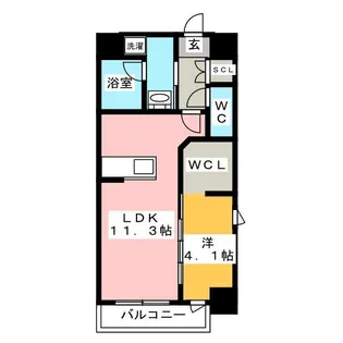 RITZ-KANO【9階】の間取り