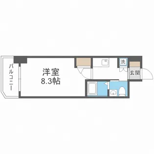 ディナスティ玉造【11階】の間取り